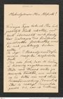 Nachlass Franz Steindachner, Brief von Gregor Bucchich an Franz Steindachner (24.08.1900), Inv.Nr. 62.09, Seite 1
